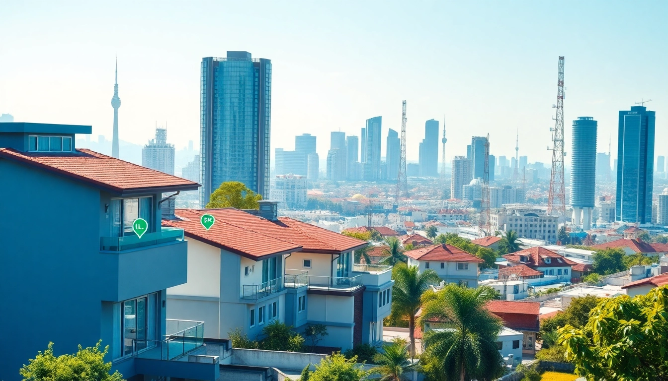 Visualize India GeoTag technology being implemented across urban structures with GPS coordinates.